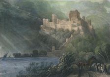 The Ruins of Rheinfels 1834. Artist: William Radclyffe