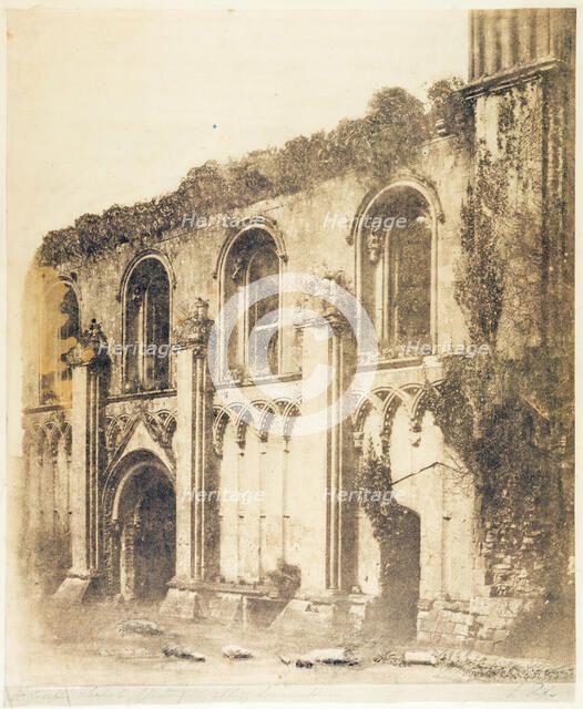 The ruins of St Joseph’s Chapel at Glastonbury Abbey, c1853. Creator: Captain Linnaeus Tripe.