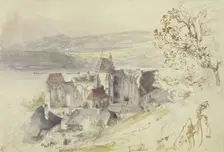 The Ruins of Säusenstein Monastery Church on the Danube. Creator: Rudolf von Alt