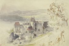 The Ruins of Säusenstein Monastery Church on the Danube. Creator: Rudolf von Alt