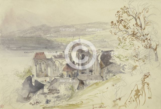 The Ruins of Säusenstein Monastery Church on the Danube. Creator: Rudolf von Alt.