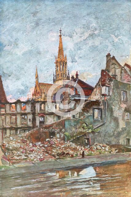 'The Ruins of Thann', Alsace, 1915, (1926). Artist: Charles-Jules Duvent