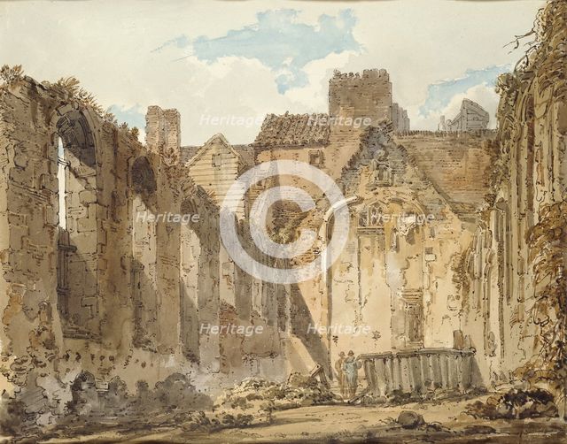 The Ruins of the Chapel in the Savoy Palace, London, c1795-1796. Artist: Thomas Girtin.
