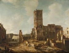 The Ruins of the Old Town Hall of Amsterdam after the Fire of 7 July 1652, 1652-1666. Creator: Jan Abrahamsz Beerstraten