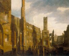 The Ruins of the Pantheon in Oxford Street after the Disasterous Fire of 14 January 1792 (1792). Creator: William Marlow
