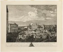 The Ruins of the Pirnaischer Suburb with the Palais Fürstenhof, 1766. Creator: Bernardo Bellotto