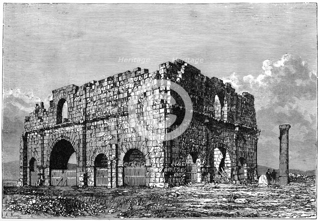 The ruins of the Praetorium, Lambaesis, Algeria, c1890. Artist: Armand Kohl
