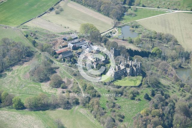 The ruins of Wingfield Manor, a medieval great house, Derbyshire, 2016. Creator: Historic England.
