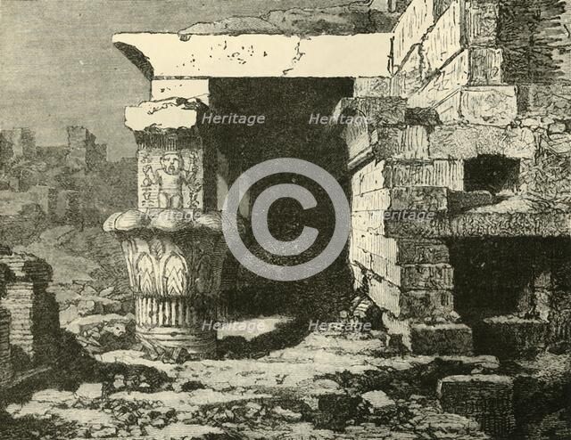 'The Ruins at Denderah', 1890.   Creator: Unknown.