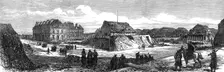 The ruins round Paris: interior of Fort Issy, 1871. Creator: Unknown