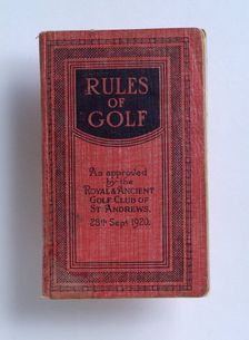 "The Rules of Golf", 1920. Creator: Unknown