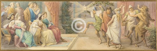 The ruling couple Theseus and Hippolyta, the bridal couples Demetrius and Helena..., c1883. Creator: Leopold Bode.