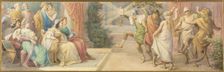 The ruling couple Theseus and Hippolyta, the bridal couples Demetrius and Helena..., c1883. Creator: Leopold Bode