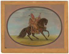 The Running Fox on a Fine Horse - Saukie, 1861/1869. Creator: George Catlin