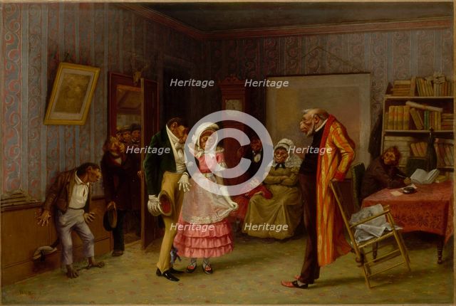 The Runaway Match, 1877. Creator: William Holbrook Beard.