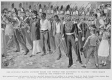 The runaway slaves, Anthony Burns and Thomas Sims, returned to slavery- their march..., 1899. Creator: Unknown