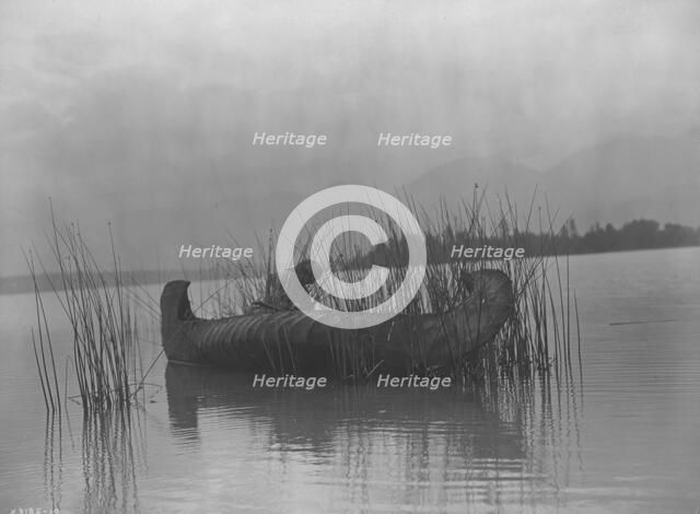 The rush gatherer-Kutenai [A], c1910. Creator: Edward Sheriff Curtis.