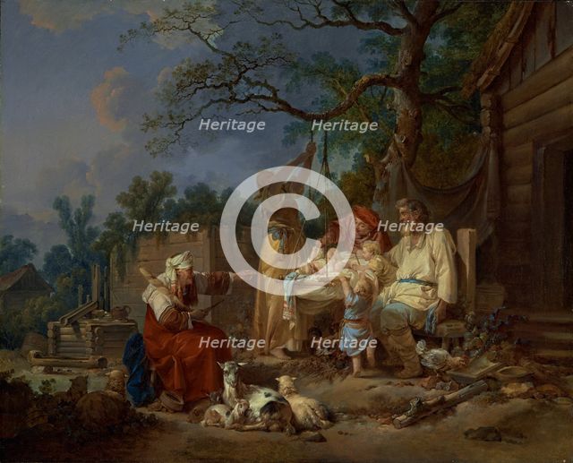 The Russian Cradle, about 1764-1765. Creator: Jean Baptiste Le Prince.