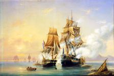 The Russian Cutter Mercury captures Swedish 40-gun frigate Venus on May 21st, 1789 1845
