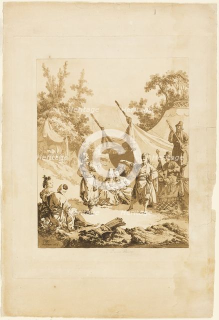 The Russian Dance, 1769. Creator: Jean Baptiste Le Prince.