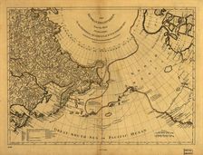 The Russian discoveries from the map published by the Imperial Academy of St. Petersburg, 1775. Creator: Unknown