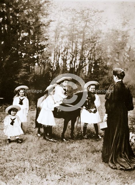The Russian Imperial family, 1900s.  Creator: Unknown.