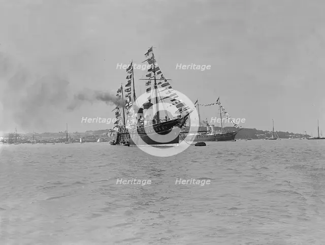 The Russian Imperial Yacht 'Standart' at Cowes, 1909. Creator: Kirk & Sons of Cowes.