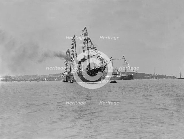 The Russian Imperial Yacht 'Standart' at Cowes, 1909. Creator: Kirk & Sons of Cowes.