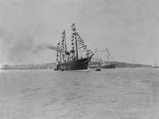 The Russian Imperial Yacht Standart at Cowes, 1909. Creator: Kirk & Sons of Cowes