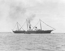The Russian Imperial Yacht Standart at Cowes, 1909. Creator: Kirk & Sons of Cowes