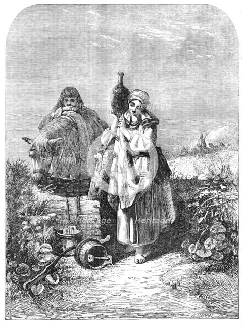 "The Russian Serf", painted by Joseph J. Jenkins - from the Exhibition of the Society of..., 1854. Creator: Horace Harral.