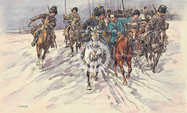 The Russo-Japanese War: a detachment of Baikal Cossacks, 1904.