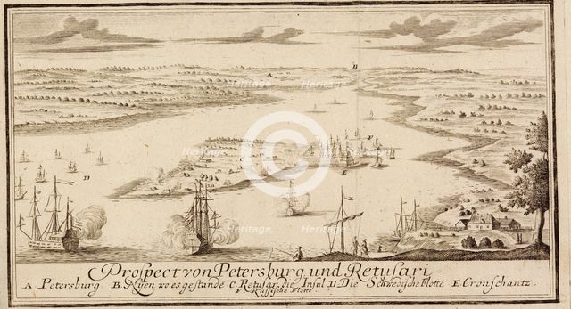 The Russo-Swedish seabattle of Krasnaya Gorka near Kronstadt on May 1790, 1790.