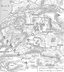 The Russo-Turkish frontiers 1915