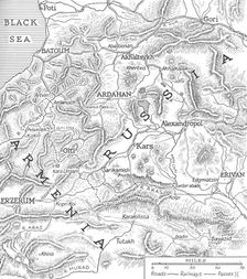 The Russo-Turkish frontiers 1915