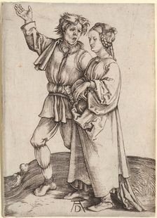 The Rustic Couple (The Peasant and his Wife), 1497-1498. Creator: Albrecht Durer