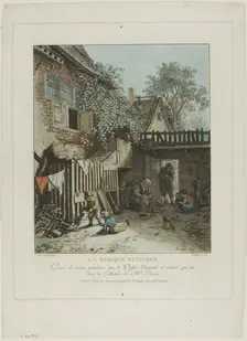 The Rustic Hut, 1774. Creator: Jean Francois Janinet