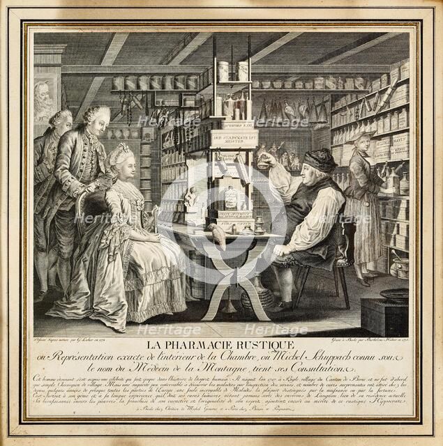 The Rustic Pharmacy, 1774. Creator: Locher; Gottfried (1735-1795).