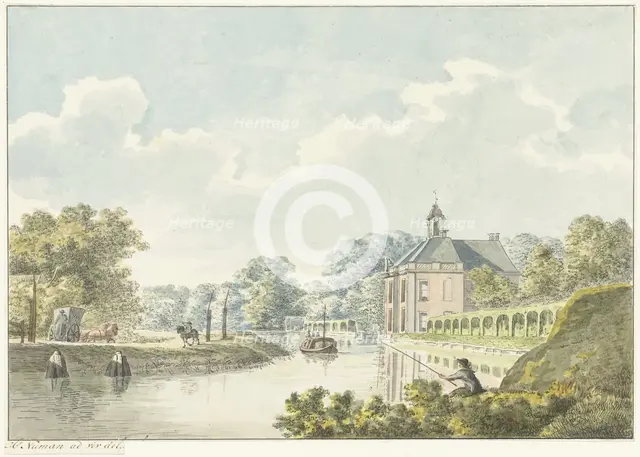 The Rupelmonde house on the Vecht, 1754-1820. Creator: Hermanus Numan.
