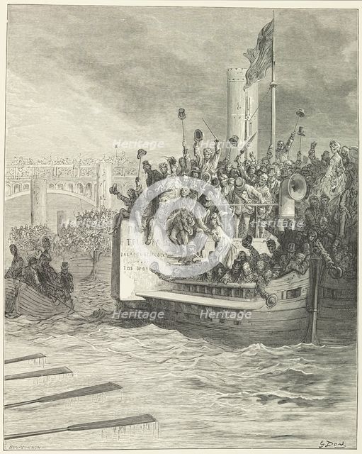 The Race, 1872.  Creator: Louis Edouard Bourguignon.