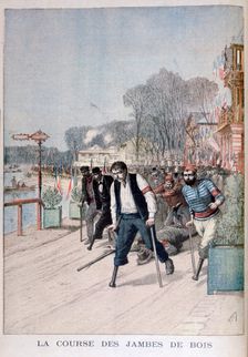 The Race of the Wooden Legs 1895. Artist: Henri Meyer