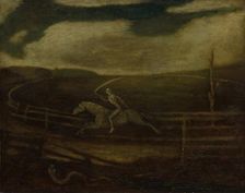 The Race Track (Death on a Pale Horse), c. 1896-1908. Creator: Albert Pinkham Ryder (American, 1847-1917)