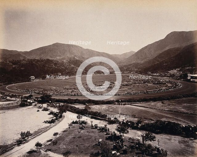 The racecourse, Hong Kong, c1873. Creator: William Pryor Floyd.