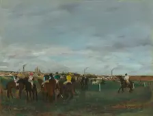 The Races, 1871-1872. Creator: Edgar Degas