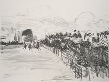 The Races (Les Courses), 1865-72, published 1884. Creator: Edouard Manet