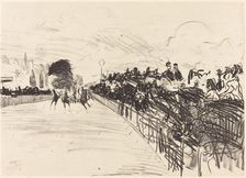 The Races (Les courses), 1865. Creator: Edouard Manet