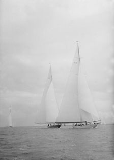 The racing yachts Astra and Endeavour 1936. Creator: Kirk & Sons of Cowes