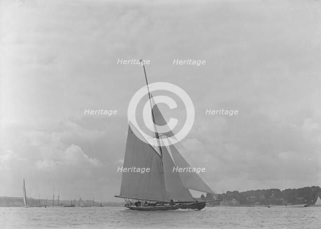 The racing cutter 'Terpisichore', 1922. Creator: Kirk & Sons of Cowes.