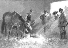 'The Racing Season- Notes at Newmarket; Visitors to a Nursery 1890. Creator: Unknown