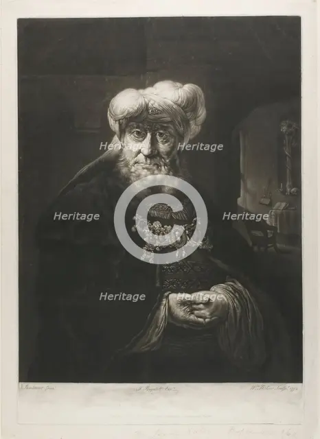 The Rabbi, 1778. Creator: William Pether.